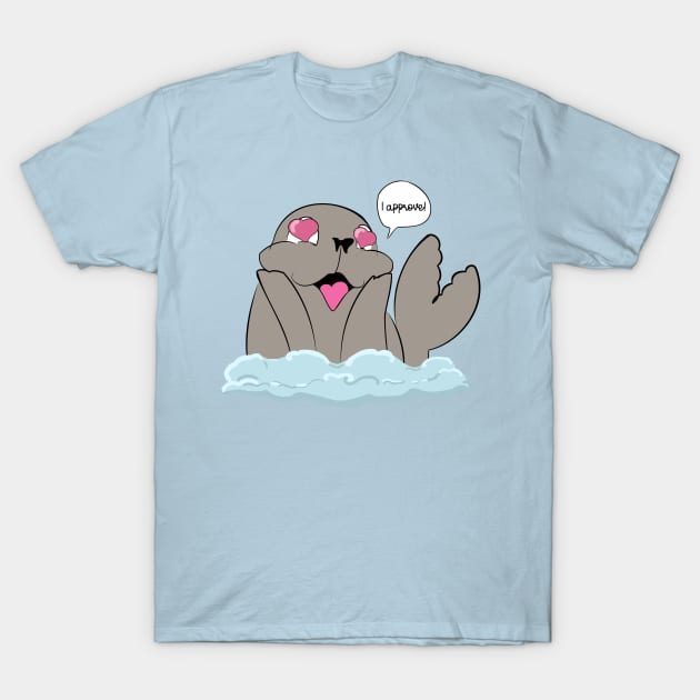 Cute Ocean Seal of Approval T-Shirt by Punderstandable